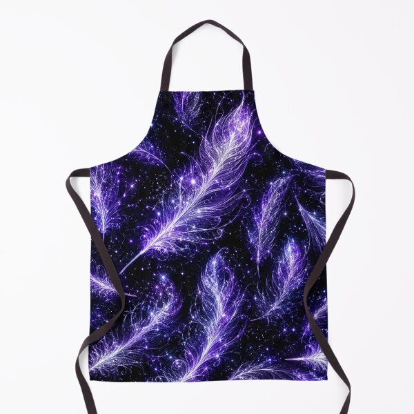 Item preview, Cosmic Purple Feathers Starry Night Pattern designed and sold by Owcomm.