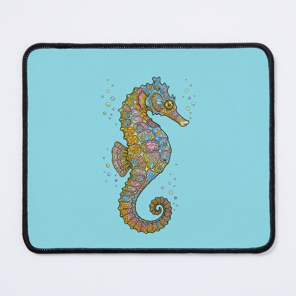 Item preview, SEAHORSE, OCEAN ART, MARINE CREATURE, BOHO, BOHEMIAN DESIGN designed and sold by classic car craze.