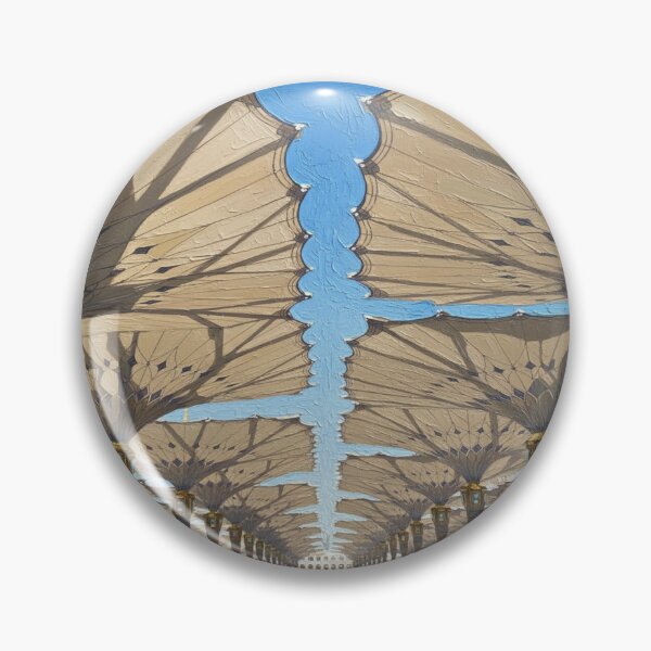 Item preview, Giant Umbrellas of Al Masjid Al Nabawi Painting designed and sold by D-Islamic.