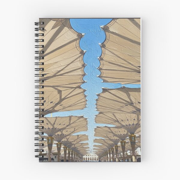 Item preview, Giant Umbrellas of Al Masjid Al Nabawi Painting designed and sold by D-Islamic.