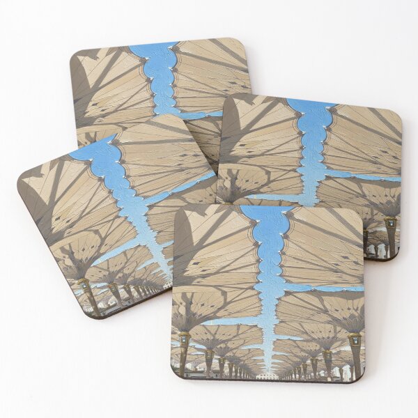 Item preview, Giant Umbrellas of Al Masjid Al Nabawi Painting designed and sold by D-Islamic.