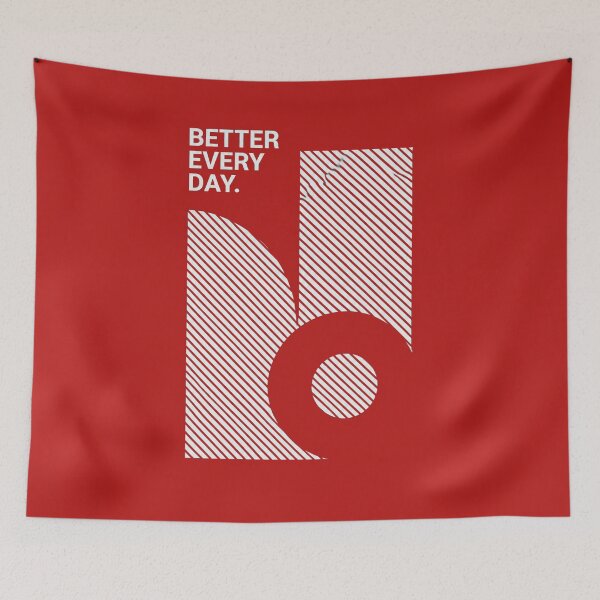 Item preview, Better Every Day Bauhaus Typography Tee designed and sold by EIPTOW.