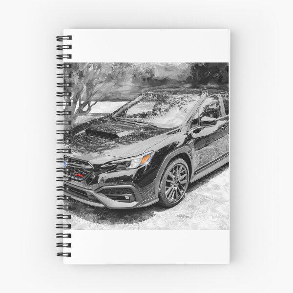 Item preview, 2026 WRX Crystal Black Silica Technical Blueprint Car Poster designed and sold by RichFrancoCars.