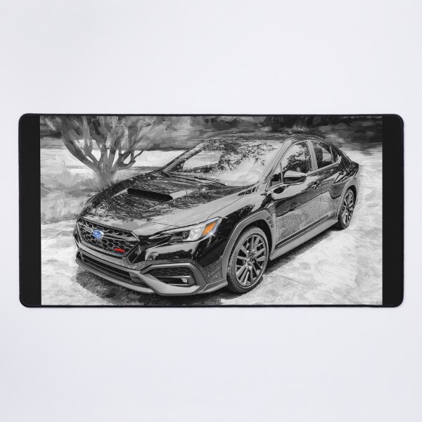 Item preview, 2026 WRX Crystal Black Silica Technical Blueprint Car Poster designed and sold by RichFrancoCars.
