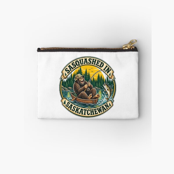 Item preview, Sasquatch squashed into a small boat fishing in Saskatchewan, Canada designed and sold by BigfeetLittlepaws.