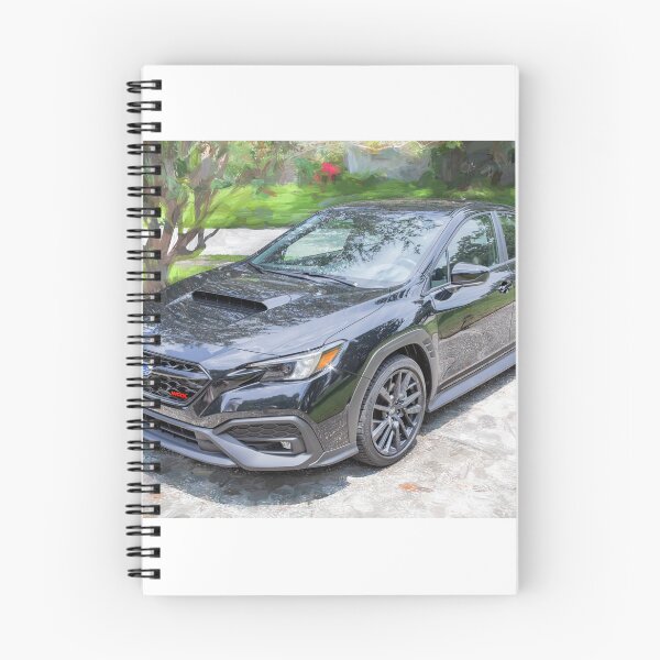 Item preview, 2026 WRX Crystal Black Silica Technical Blueprint Car Poster designed and sold by RichFrancoCars.