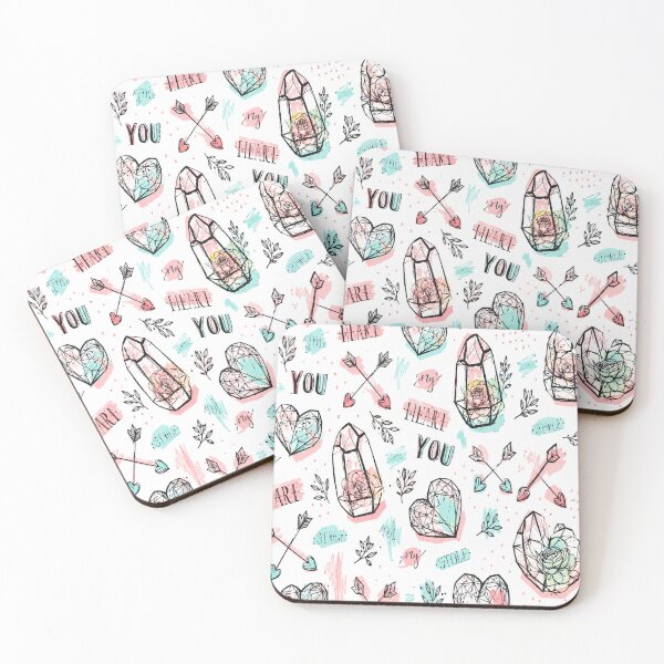 Item preview, Romantic Crystal Rose Heart Arrow Pattern designed and sold by cameleon style.