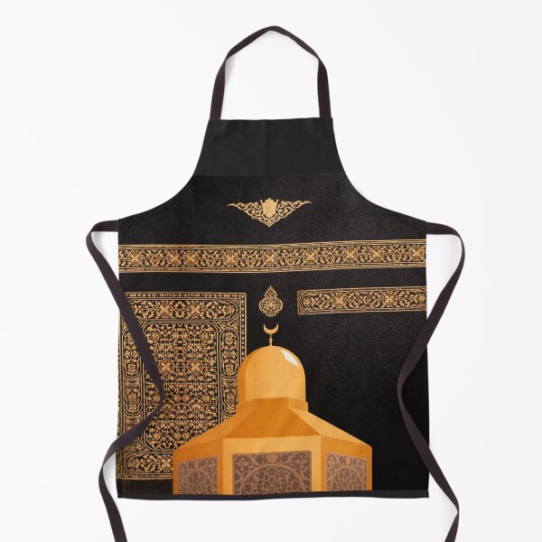 Item preview, Kaaba & Maqam Ibrahim Inspired Gold Islamic Art on Black (V.1) designed and sold by D-Islamic.