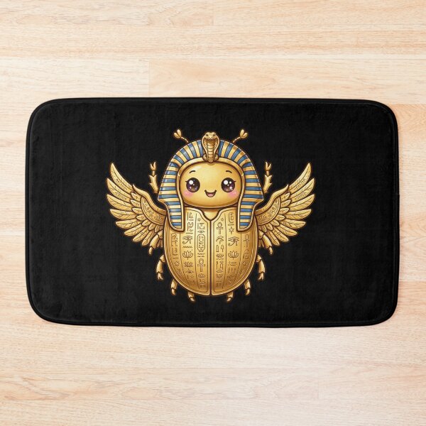 Item preview, Golden Pharaoh Scarab Beetle - Royal Egyptian King Scarab Hieroglyphs designed and sold by Fulaly.