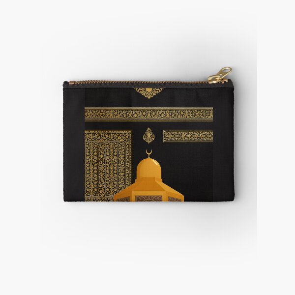Item preview, Kaaba & Maqam Ibrahim Inspired Gold Islamic Art on Black (V.2) designed and sold by D-Islamic.