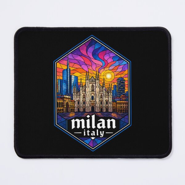 Item preview, Milan Italy Stained Glass Travel designed and sold by TomFrontierArt.