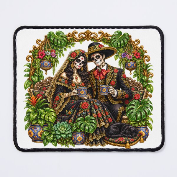 Item preview, Catrina & Catrín Coffee and Plants – Día de los Muertos Plant Couple designed and sold by CottageGardenCo.