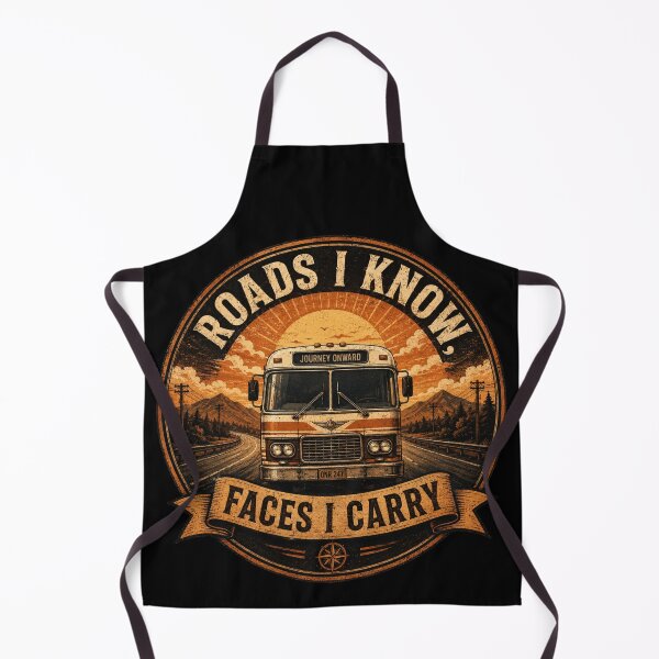 Item preview, Roads I Know Faces I Carry - Bus Driver Gift designed and sold by Haque Desigens.