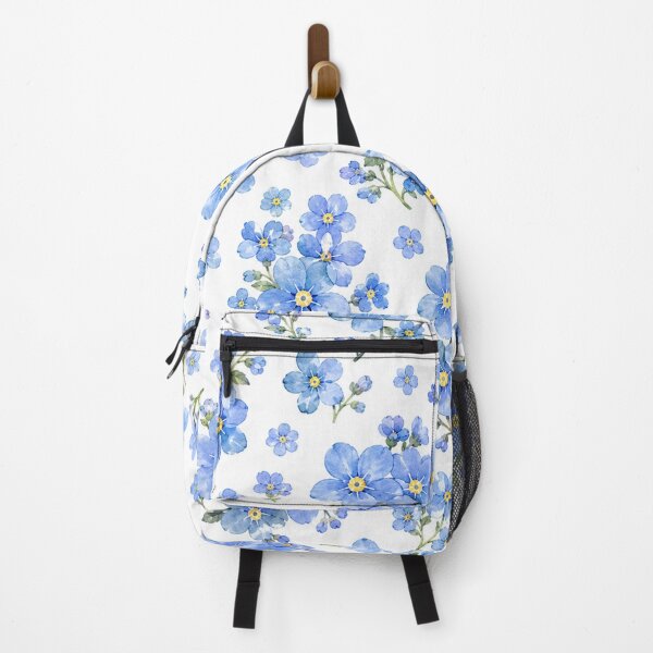 Item preview, Watercolor Blue Forget Me Not Floral Pattern designed and sold by Owcomm.