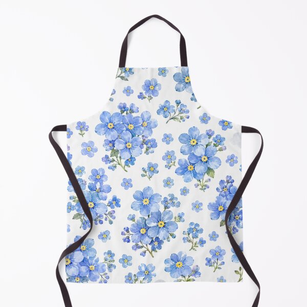 Item preview, Watercolor Blue Forget Me Not Floral Pattern designed and sold by Owcomm.