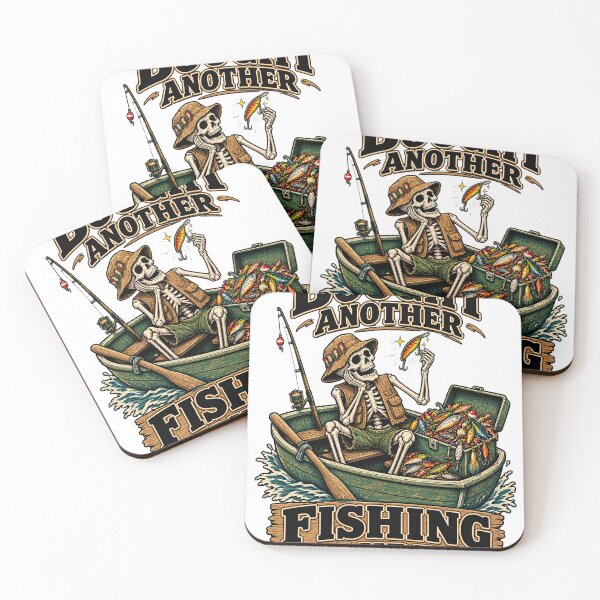 Item preview, Funny Vintage Skeleton Fisherman designed and sold by urbinet.