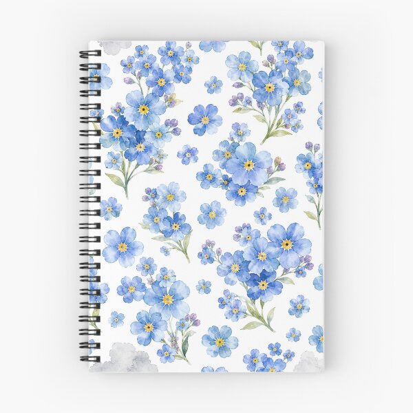 Item preview, Blue Forget Me Not Watercolor Floral Pattern designed and sold by Owcomm.