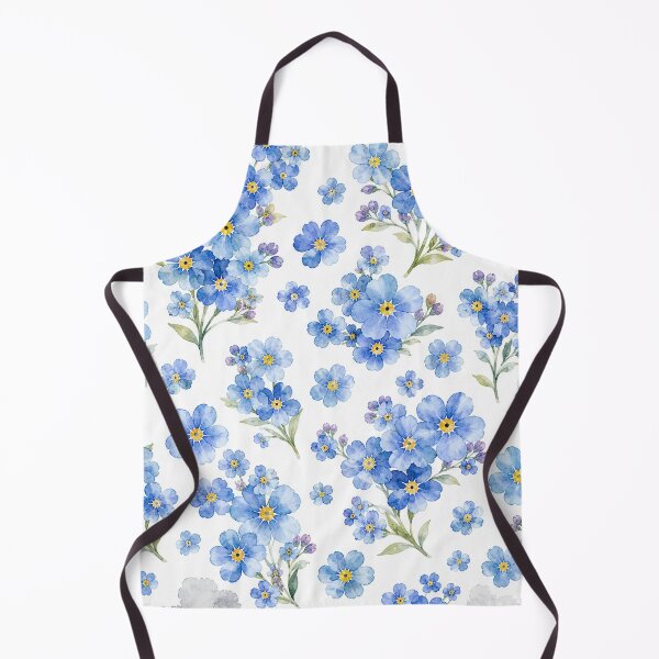 Item preview, Blue Forget Me Not Watercolor Floral Pattern designed and sold by Owcomm.