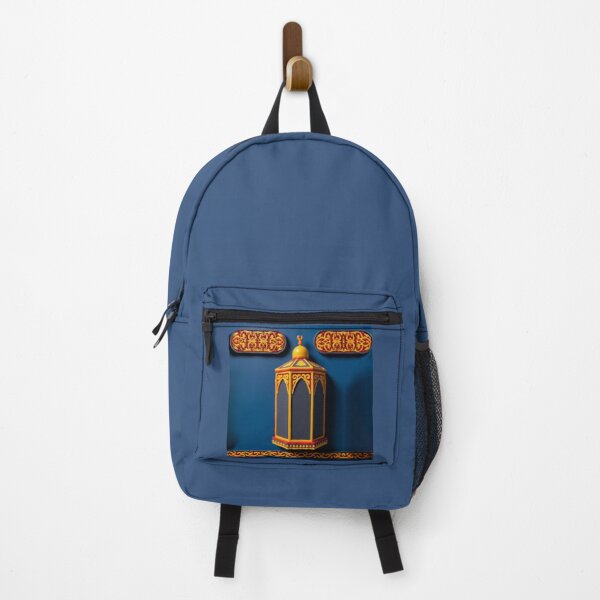 Item preview, Sacred Makkah Inspiration (V.1) – Kaaba Gold and Royal Blue Lantern Art designed and sold by D-Islamic.