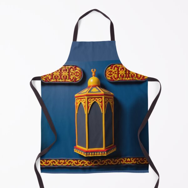 Item preview, Sacred Makkah Inspiration (V.1) – Kaaba Gold and Royal Blue Lantern Art designed and sold by D-Islamic.