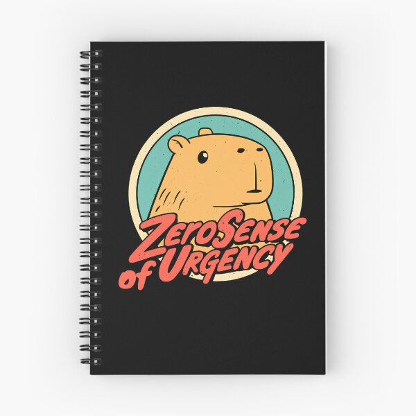 Item preview, Zero Sense Of Urgency Chill Capybara | Retro Distressed Vintage Meme Art designed and sold by kuwagatamushi.