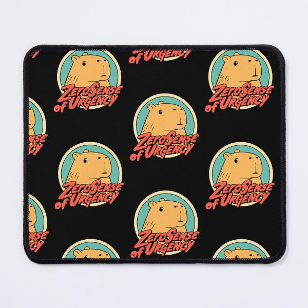 Item preview, Zero Sense Of Urgency Chill Capybara | Retro Distressed Vintage Meme Art designed and sold by kuwagatamushi.