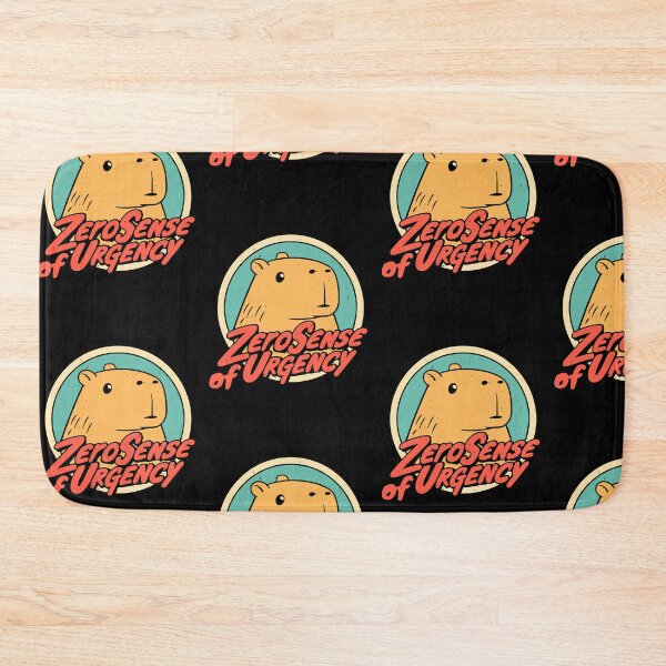 Item preview, Zero Sense Of Urgency Chill Capybara | Retro Distressed Vintage Meme Art designed and sold by kuwagatamushi.