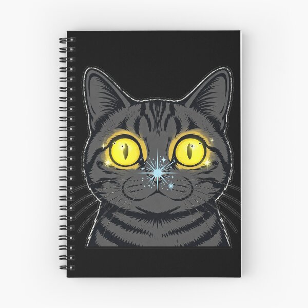 Artikelvorschau, Niedliche graue Tigerkatze mit leuchtend gelben Augen entworfen und verkauft von CMWorkshop.