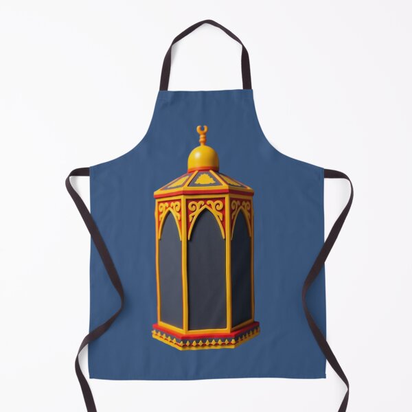 Item preview, Sacred Makkah Inspiration (V.2) – Kaaba Gold and Royal Blue Lantern Art designed and sold by D-Islamic.