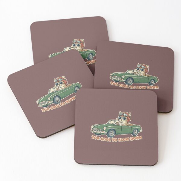 Item preview, Cool cat driving a classic convertible: too cool to slow down. designed and sold by FootprintofLove.