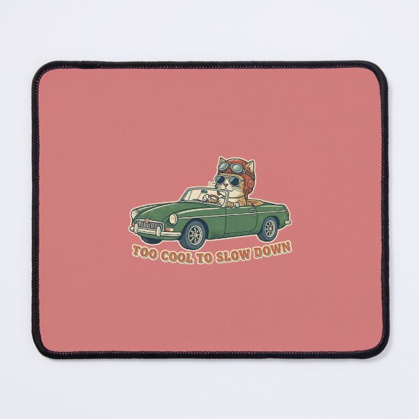 Item preview, Cool cat driving a classic convertible: too cool to slow down. designed and sold by FootprintofLove.