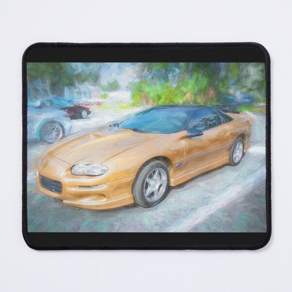 Item preview, 1998 Chevrolet Camaro Z28 Sport Gold Metallic Technical Blueprint Car Poster designed and sold by RichFrancoCars.