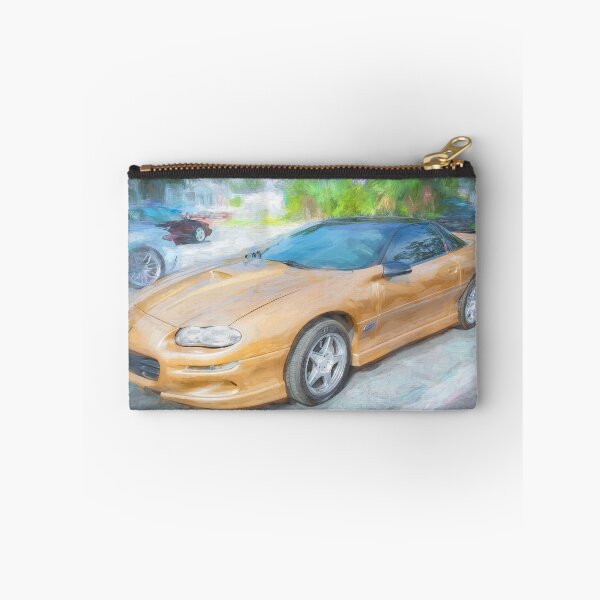 Item preview, 1998 Chevrolet Camaro Z28 Sport Gold Metallic Technical Blueprint Car Poster designed and sold by RichFrancoCars.