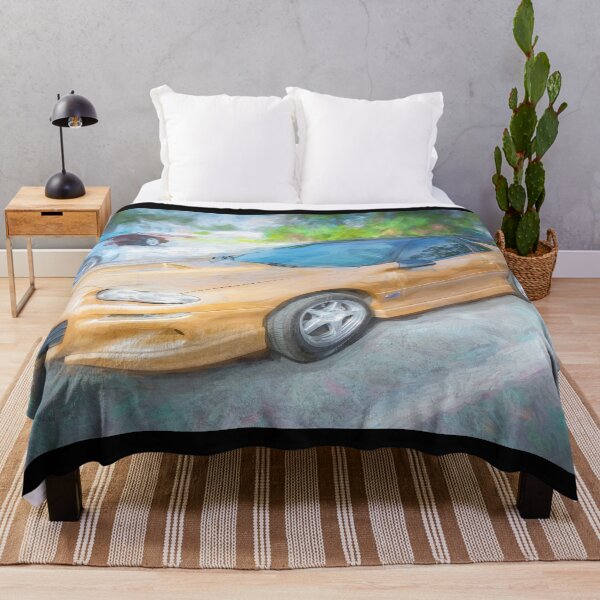 Item preview, 1998 Chevrolet Camaro Z28 Sport Gold Metallic Technical Blueprint Car Poster designed and sold by RichFrancoCars.