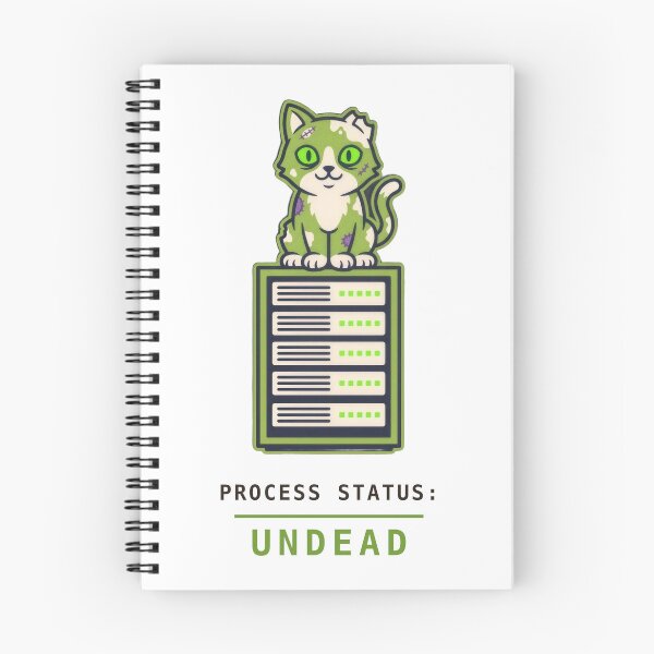 Item preview, Zombie Cat Server Rack T-Shirt - Funny IT Sysadmin Halloween Tee designed and sold by abdoali102.