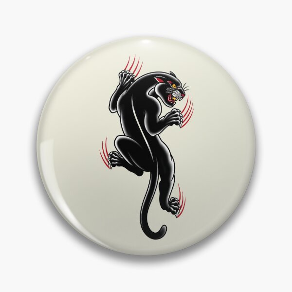 Item preview, Climbing Black Panther – Traditional Tattoo Design designed and sold by Scandi-Design.