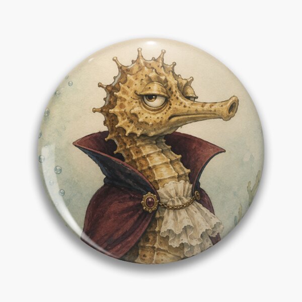Item preview, Dramatic Seahorse with a Victorian Cape designed and sold by Pablo-Revelo.