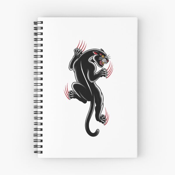 Item preview, Climbing Black Panther – Traditional Tattoo Design designed and sold by Scandi-Design.