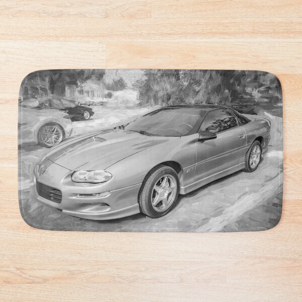 Item preview, 1998 Chevrolet Camaro Z28 Sport Gold Metallic Technical Blueprint Car Poster designed and sold by RichFrancoCars.