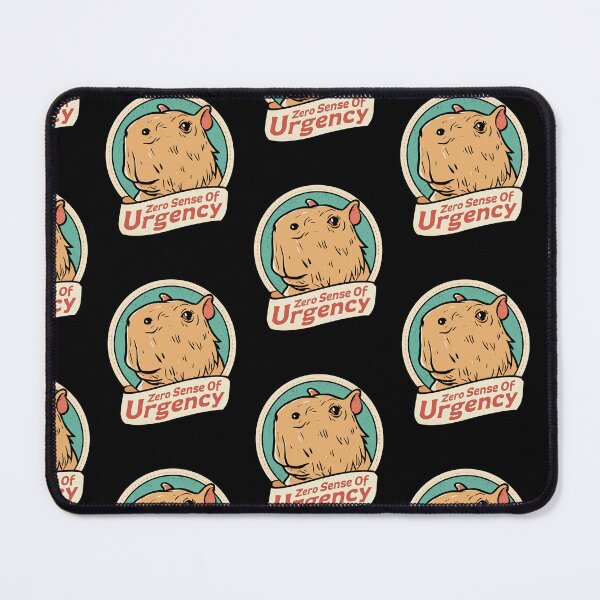 Item preview, Zero Sense Of Urgency Chill Capybara | Retro Distressed Vintage Meme Art designed and sold by kuwagatamushi.