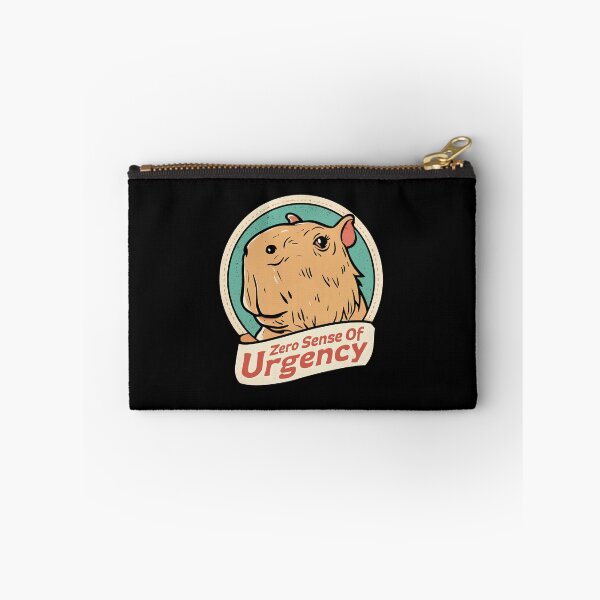Item preview, Zero Sense Of Urgency Chill Capybara | Retro Distressed Vintage Meme Art designed and sold by kuwagatamushi.