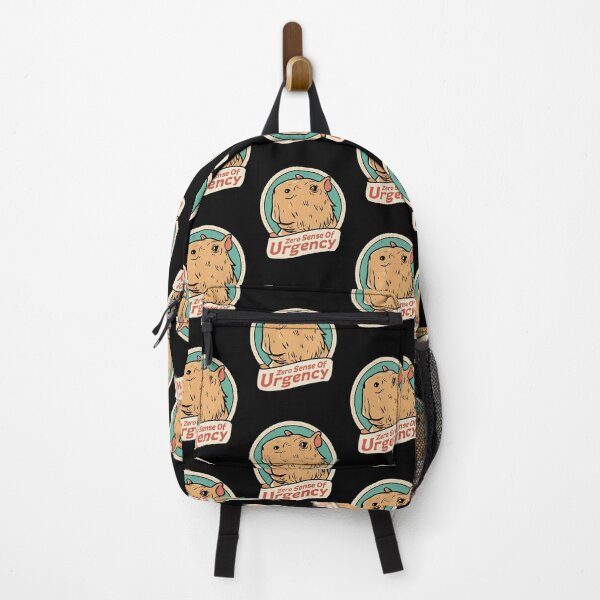 Item preview, Zero Sense Of Urgency Chill Capybara | Retro Distressed Vintage Meme Art designed and sold by kuwagatamushi.