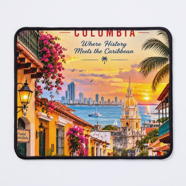 Item preview, Copy of Cartagena Colombia Vintage Travel Poster – Where History Meets the Caribbean designed and sold by ElartedeNoel.