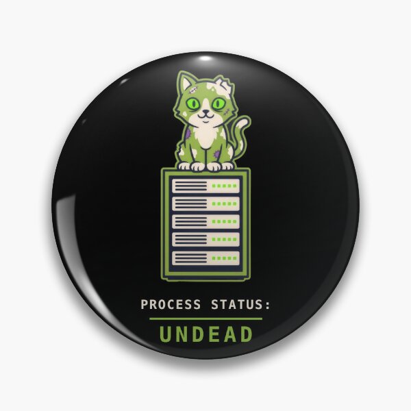 Item preview, Zombie Cat Server Rack T-Shirt - Funny IT Sysadmin Halloween Tee designed and sold by abdoali102.