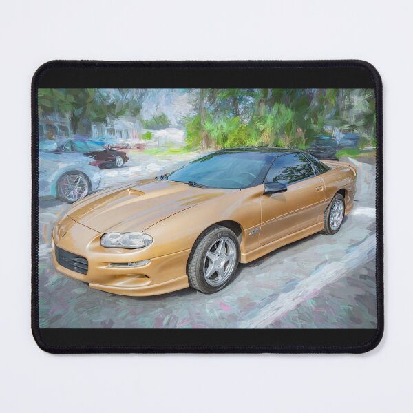 Item preview, 1998 Chevrolet Camaro Z28 Sport Gold Metallic Technical Blueprint Car Poster designed and sold by RichFrancoCars.
