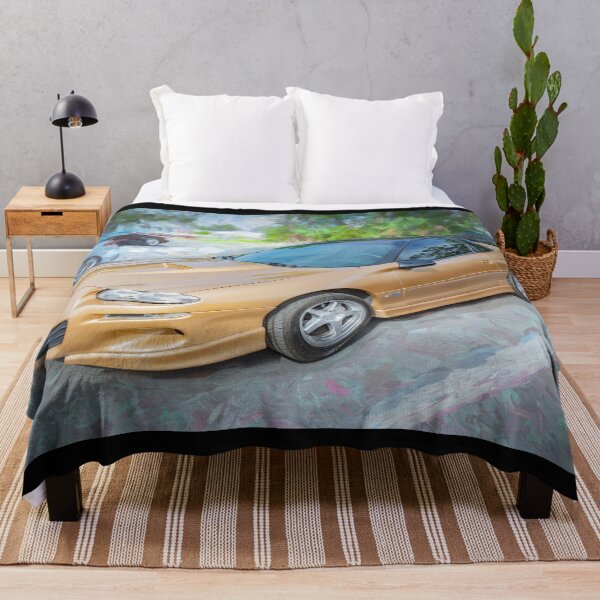 Item preview, 1998 Chevrolet Camaro Z28 Sport Gold Metallic Technical Blueprint Car Poster designed and sold by RichFrancoCars.