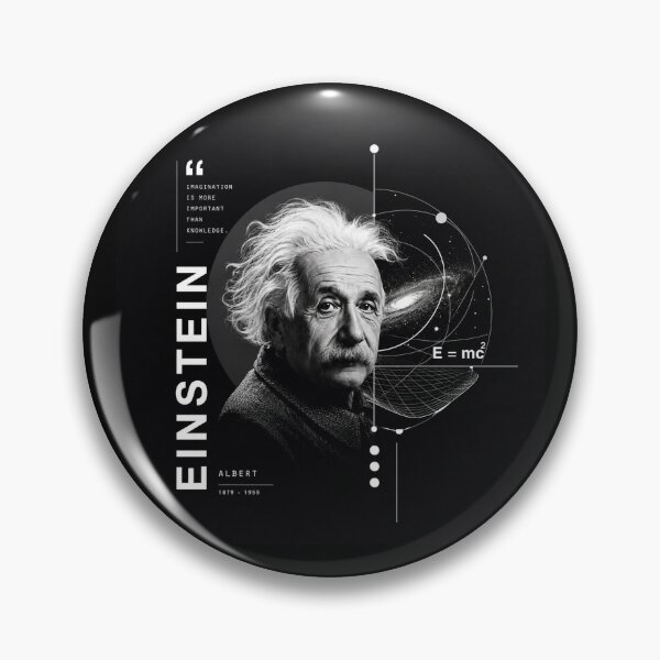 Item preview, Albert Einstein Quote Space Physics Portrait designed and sold by Owcomm.