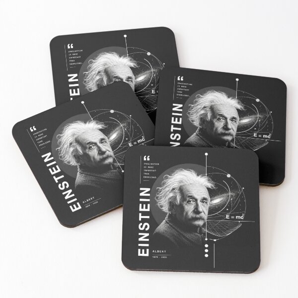 Item preview, Albert Einstein Quote Space Physics Portrait designed and sold by Owcomm.