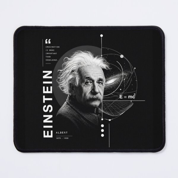 Item preview, Albert Einstein Quote Space Physics Portrait designed and sold by Owcomm.