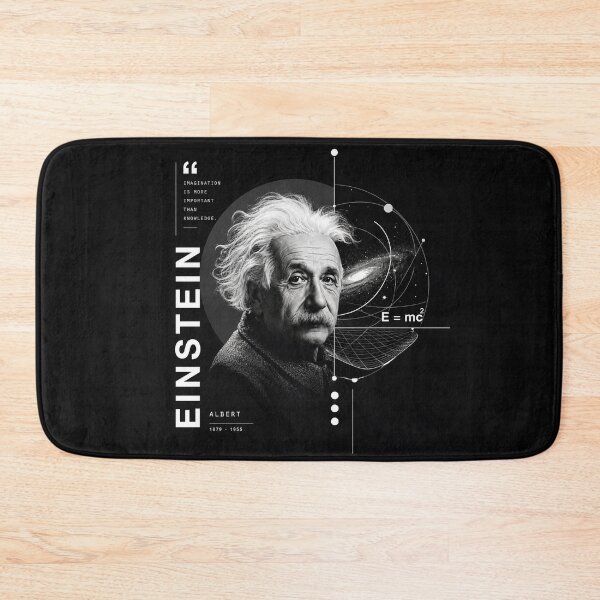 Item preview, Albert Einstein Quote Space Physics Portrait designed and sold by Owcomm.